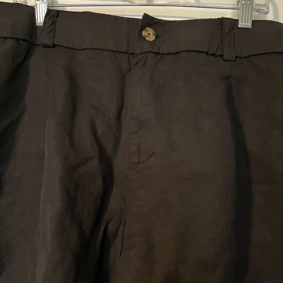 NWT Torrid Shorts 18 Black Linen Blend 5" Inseam Casual Chic Beach Everydaywear - Picture 5 of 5